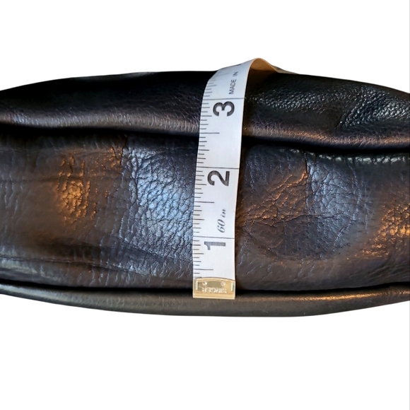 Women's Margot Black Leather Shoulder Bag Purse! 9.5x7x2.5 - Picture 12 of 12